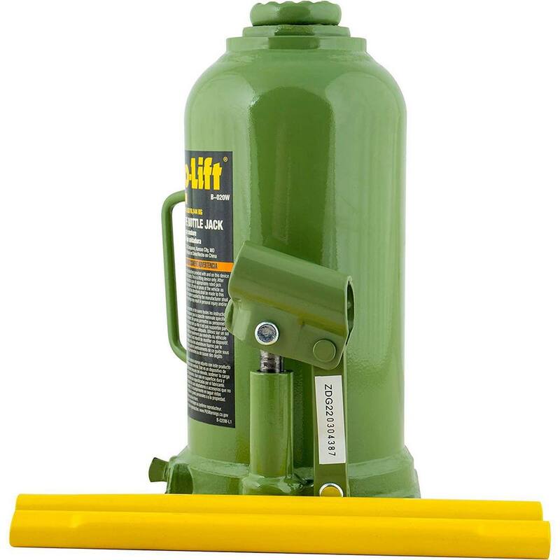 Pro-Lift 20-Ton Capacity Hydraulic Welded Bottle Jack with Side Pump - ‎B-020W