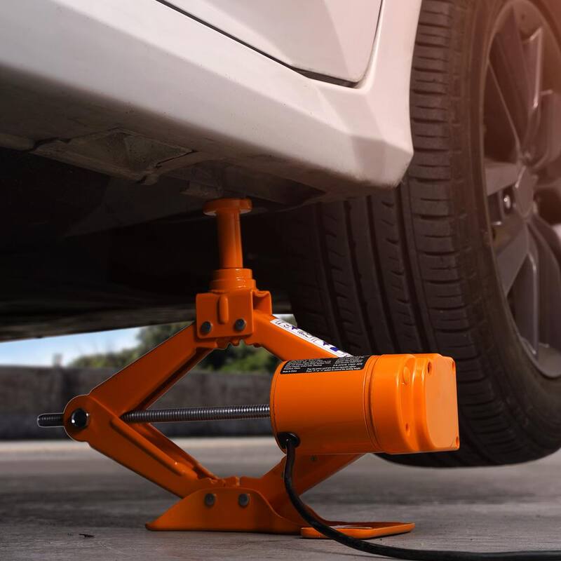 VEVOR Electric Portable Car Jack, 6600 lbs. Scissor Jack with Electric Impact Wrench, 12-Volt Car Jack with Double Saddles - DDJSQJDTJDDD3GJPZV9-0920
