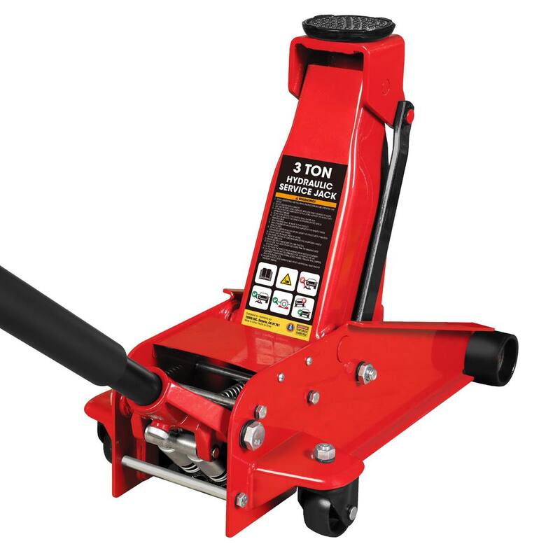 Big Red Hydraulic Floor Jack: Ultra-Lightweight with Dual Pump Quick Lift, Heavy Duty Steel, 3-Ton (6,000 lbs. Capacity) - ATZ830023WR