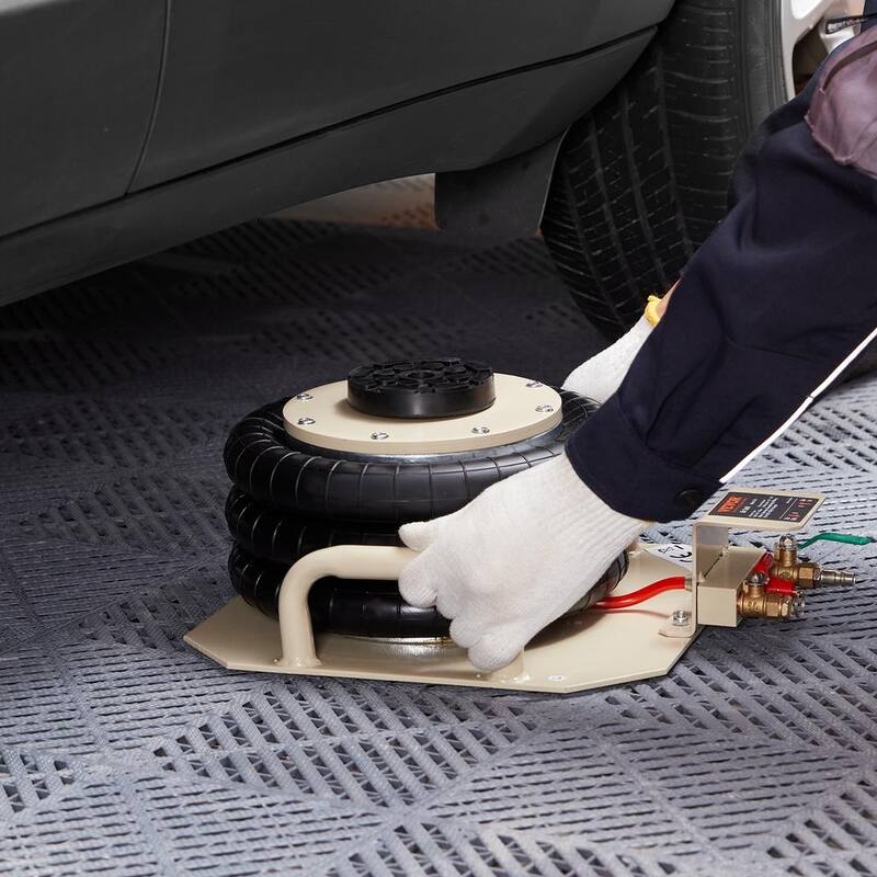 VEVOR Air Jack, 3 Ton/6600 lbs. Triple Bag Air Jack, Airbag Jack, Lift up to 17.7 in., 3-5 s Fast Lifting Pneumatic Jack,White - QNQJDSTSFX3T6NR3WV0-0726