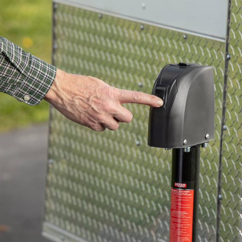 Uriah Products 2.65 ft. 12V Electric Trailer Jack w/Hard Wire Connection, 2000 Pound Capacity - UC200030