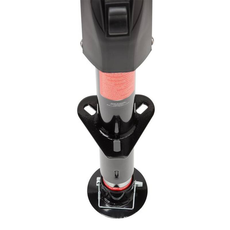 Uriah Products 2.65 ft. 12V Electric Trailer Jack w/Hard Wire Connection, 2000 Pound Capacity - UC200030