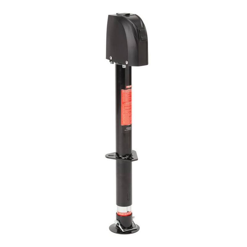 Uriah Products 2.65 ft. 12V Electric Trailer Jack w/Hard Wire Connection, 2000 Pound Capacity - UC200030