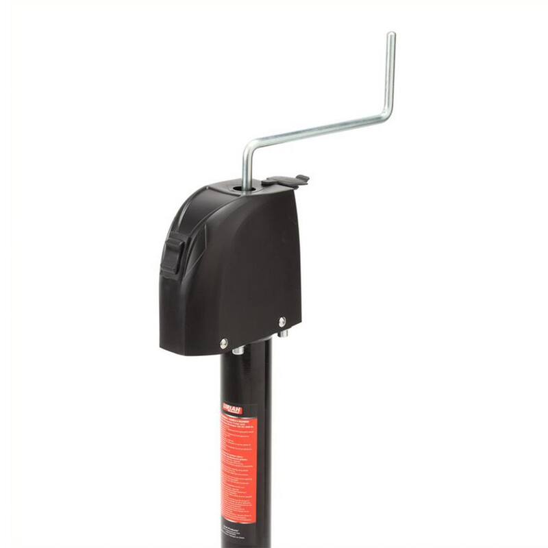 Uriah Products 2.65 ft. 12V Electric Trailer Jack w/Hard Wire Connection, 2000 Pound Capacity - UC200030