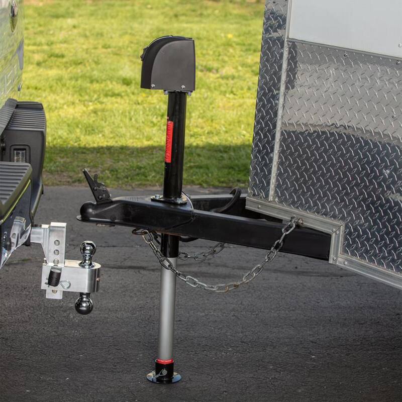 Uriah Products 2.65 ft. 12V Electric Trailer Jack w/Hard Wire Connection, 2000 Pound Capacity - UC200030