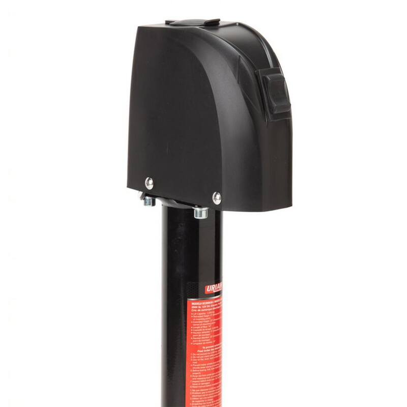 Uriah Products 2.65 ft. 12V Electric Trailer Jack w/Hard Wire Connection, 2000 Pound Capacity - UC200030