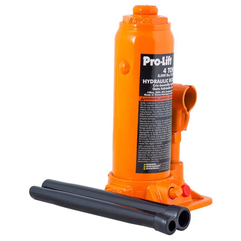 Pro-Lift 4-Ton Hydraulic Bottle Jack with Pump Handle - ‎PL1004
