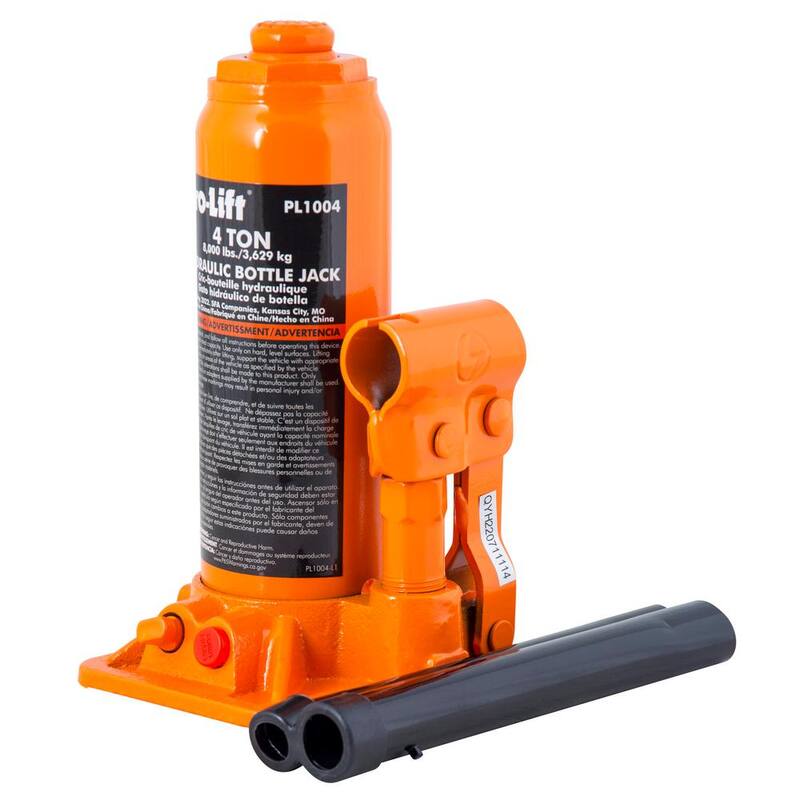 Pro-Lift 4-Ton Hydraulic Bottle Jack with Pump Handle - ‎PL1004
