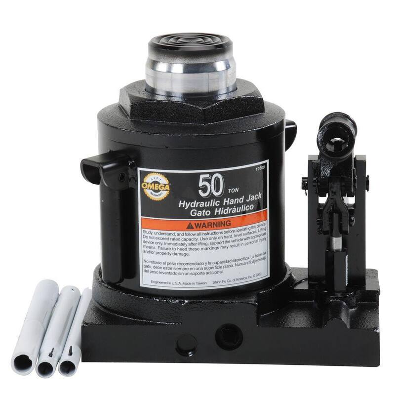 Omega 50-Ton Hydraulic Bottle Jack - 10500