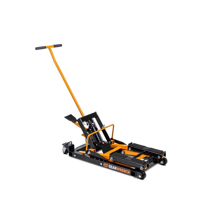 GEARWRENCH 1500 lbs. ATV/Motorcycle Floor Jack with Foot Pedal Lift - GWMJ15LB
