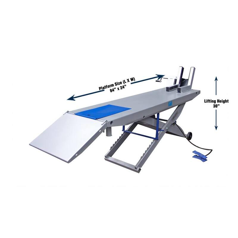 TUXEDO Motorcycle Lift with 1000 lbs. Capacity With Air Powered Operation - M-1000C