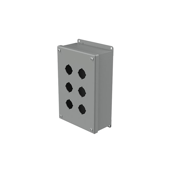 Nvent Hoffman Mild Steel Electrical Enclosures, 9-1/2 in H, 3 in D, 6-1/4 in W, NEMA 12, Screw On - E6PB