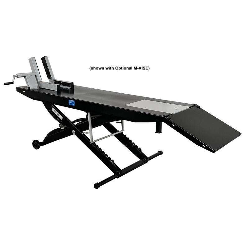 TUXEDO M-1000C-Blk Motorcycle Lift 1000 lbs. Capacity with Cut Out Black Edition - M-1000C-BLK