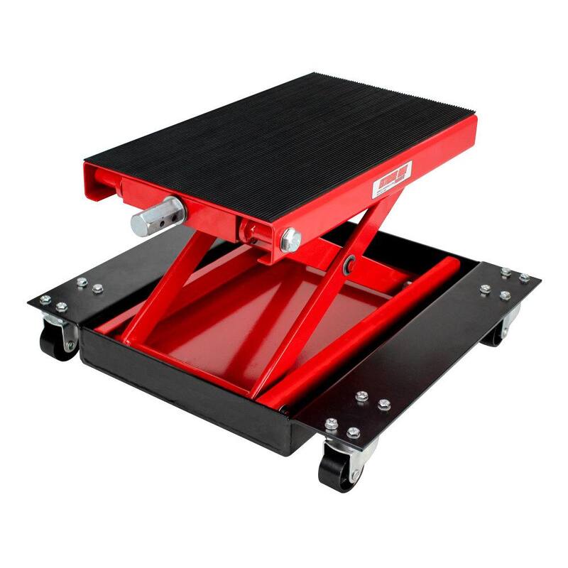 Extreme Max Wide Motorcycle Scissor Jack with Dolly - 5001.5059