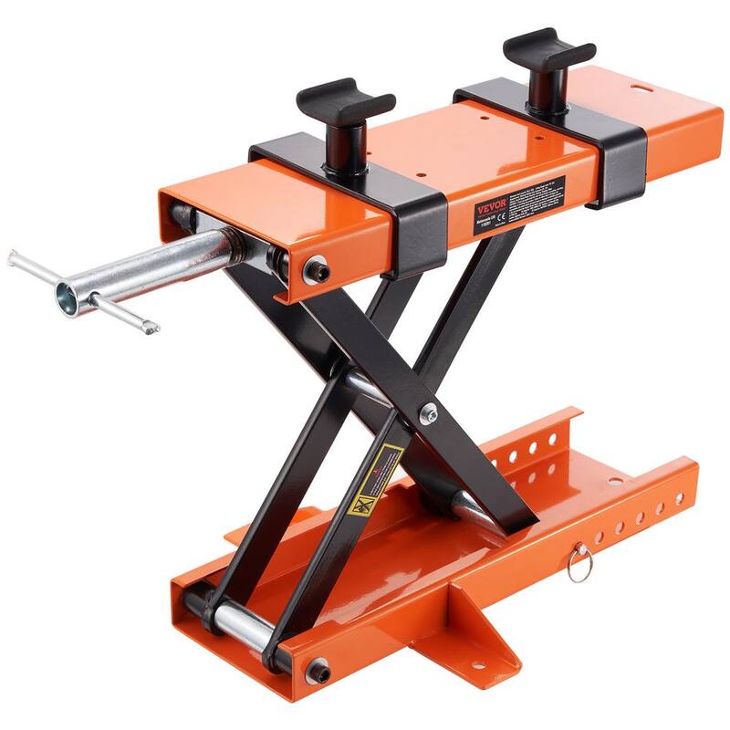 VEVOR Motorcycle Lift, 500 kg Motorcycle Center Scissor Lift Jack, Steel Motorcycle Jack Hoist Stand, Cruiser Bikes - MTCSJJCSB1100PWQ4V0-0729