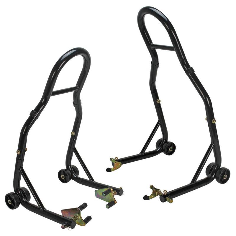 Extreme Max Sport Bike Motorcycle Front & Rear Spool-Style Lift Stand - 5600.3211