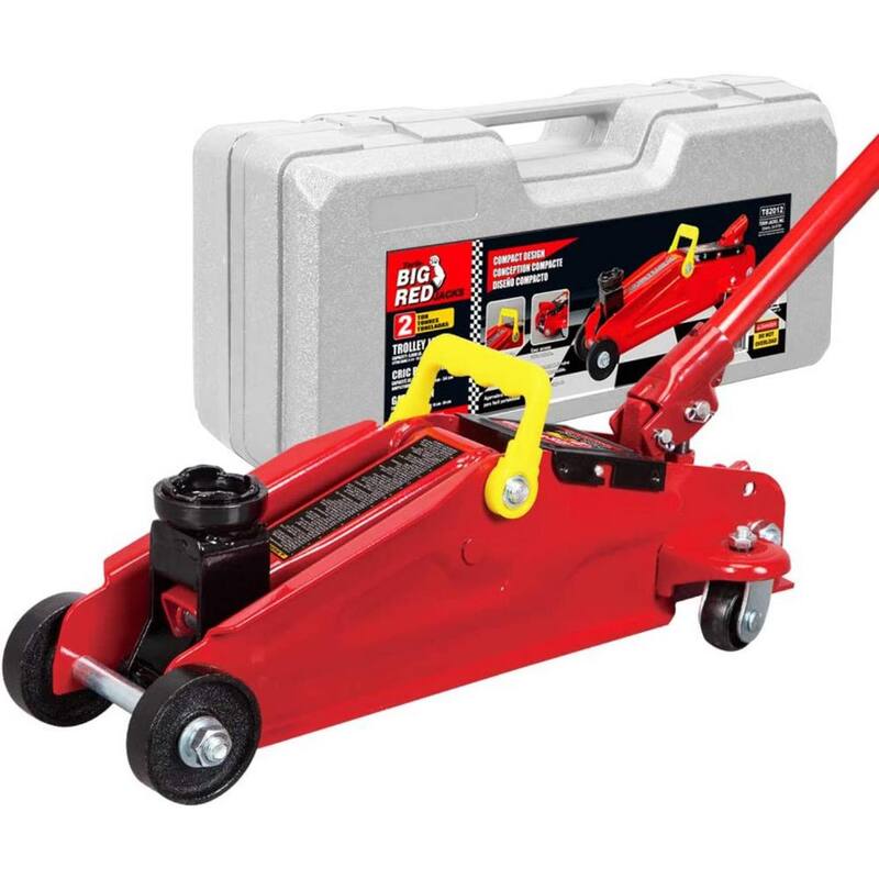Big Red 2-Ton Trolley Floor Jack with Carrying Case - T82002S