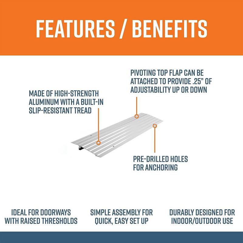 EZ-ACCESS Portable Self Supporting Aluminum Modular Entry Ramp - TMER 1