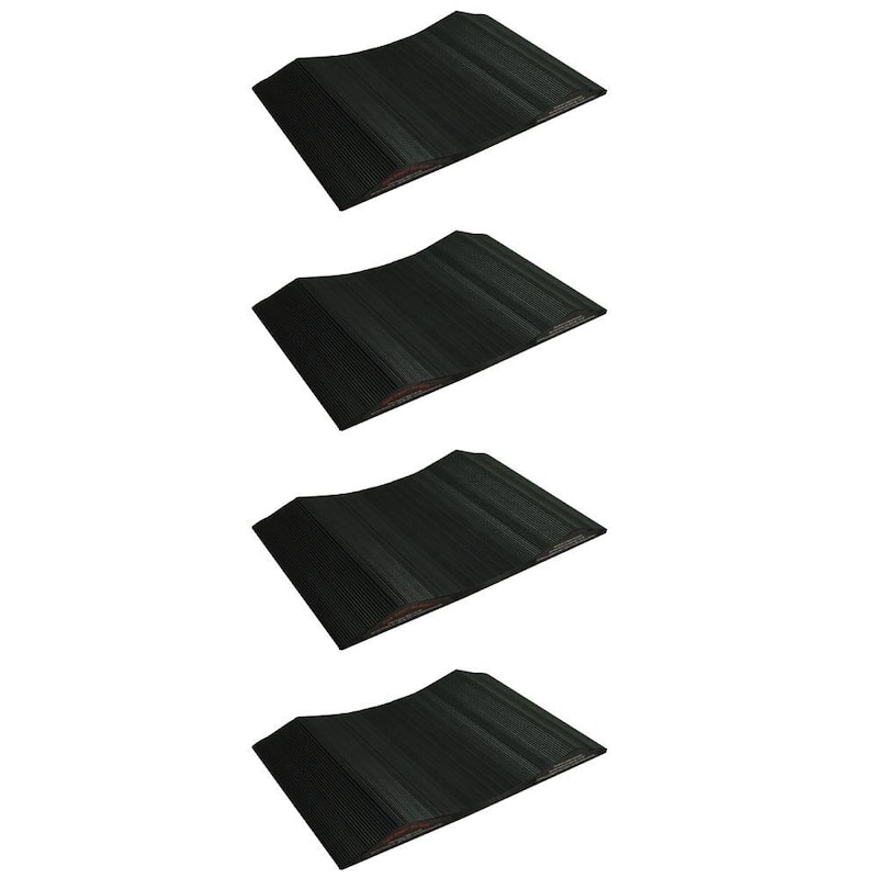 Park Smart Solid PVC 15 in. Wide Large Vehicle Tire Saver Ramps (Set of 4) - 95415