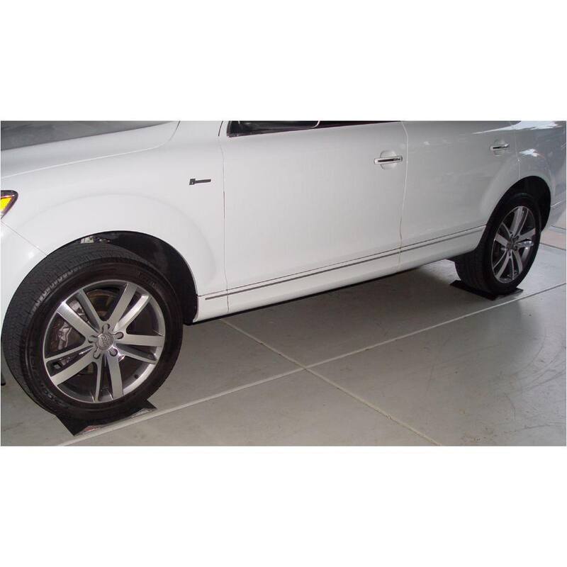 Park Smart Solid PVC 15 in. Wide Large Vehicle Tire Saver Ramps (Set of 4) - 95415