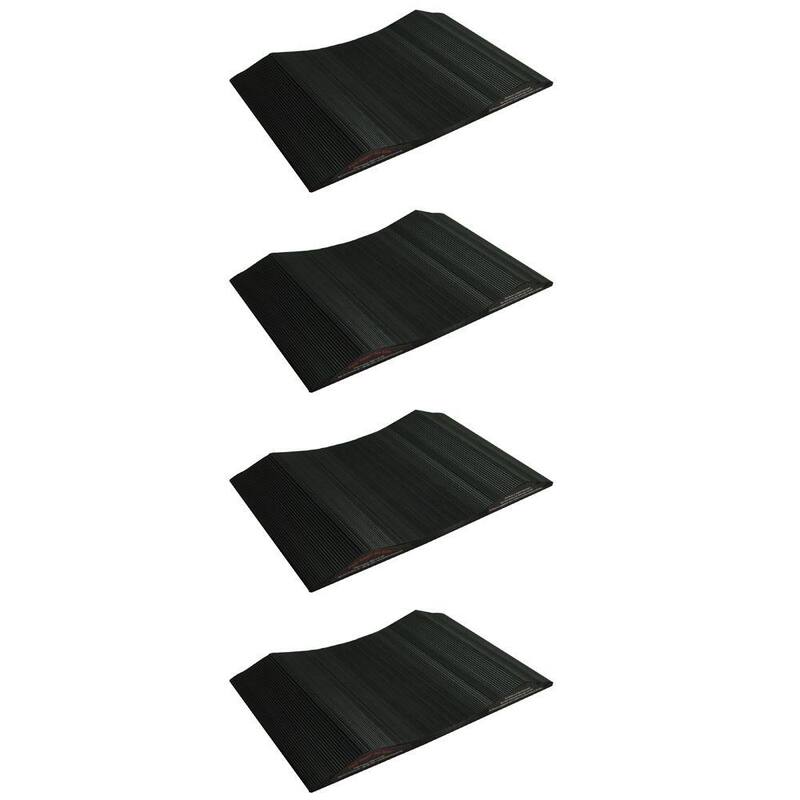 Park Smart Solid PVC 15 in. Wide Small Vehicle Tire Saver Ramps (Set of 4) - 90415