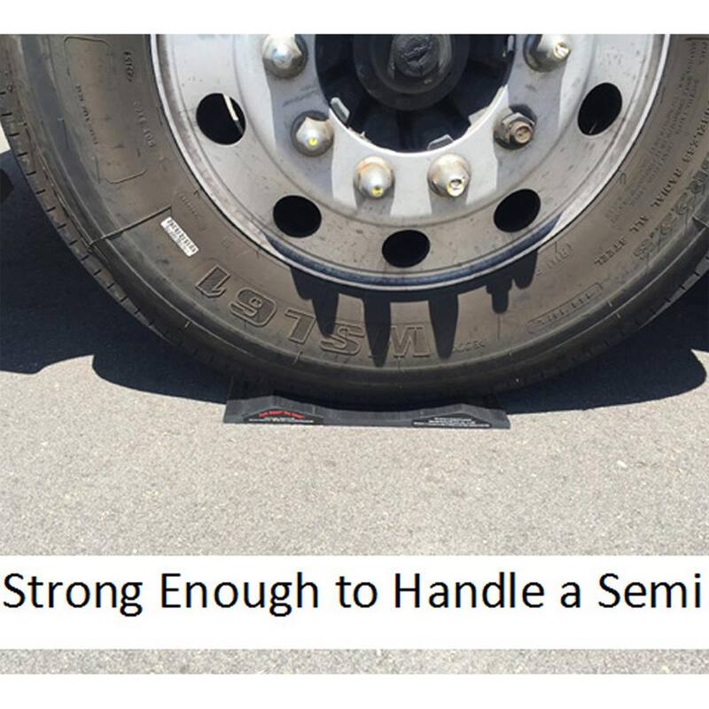 Park Smart Solid PVC 15 in. Wide Large Vehicle Tire Saver Ramps (Set of 2) - 95215