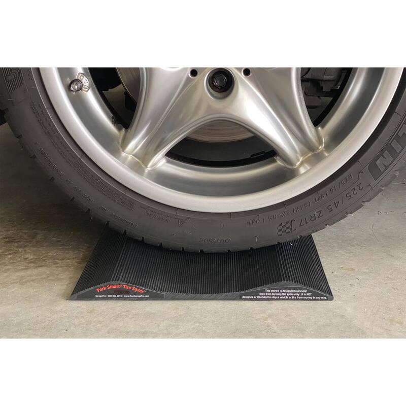 Park Smart Solid PVC 15 in. Wide Small Vehicle Tire Saver Ramps (Set of 2) - 90215