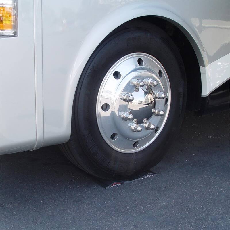 Park Smart Solid PVC 10 in. Wide Large Vehicle Tire Saver Ramps (Set of 2) - 95210