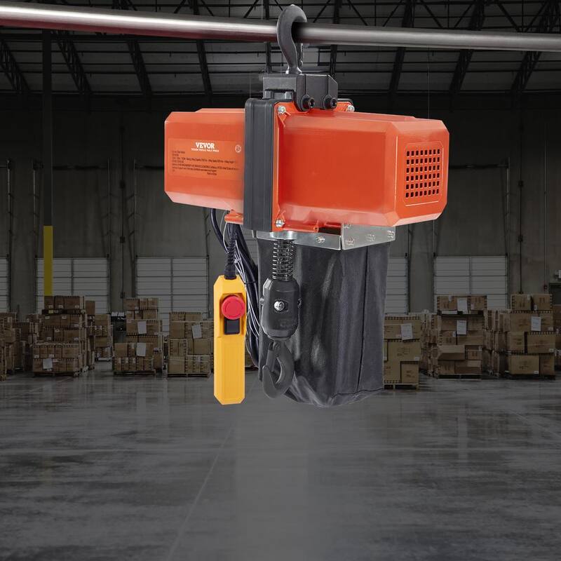 VEVOR Electric Chain Hoist 1100 lbs. Single Phase Overhead Crane 15 ft. Lifting Height 10 ft./min Speed for Garage, Shop - DDHLHLDXDDLCSN1NYV5