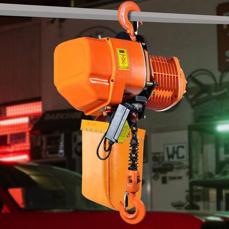 VEVOR Electric Chain Hoist 4400 lbs. 20 ft. Lifting Height 3 Phase Overhead Crane with Wireless Remote Control (2-Ton, 220 V) - DDHLHLSXDDLCS5G71V5
