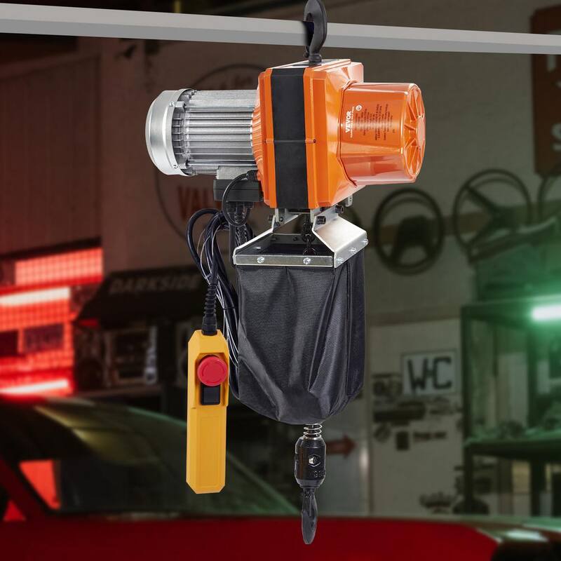 VEVOR Electric Chain Hoist 2,200 lbs. Single Phase Overhead Crane 10 ft. Lifting Height and 10 ft. Wired Remote Control(1-Ton) - DDHLHLDXDDLCSBBYAV5