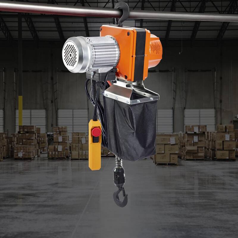 VEVOR Electric Chain Hoist 2,200 lbs. Single Phase Overhead Crane 10 ft. Lifting Height and 10 ft. Wired Remote Control(1-Ton) - DDHLHLDXDDLCSBBYAV5