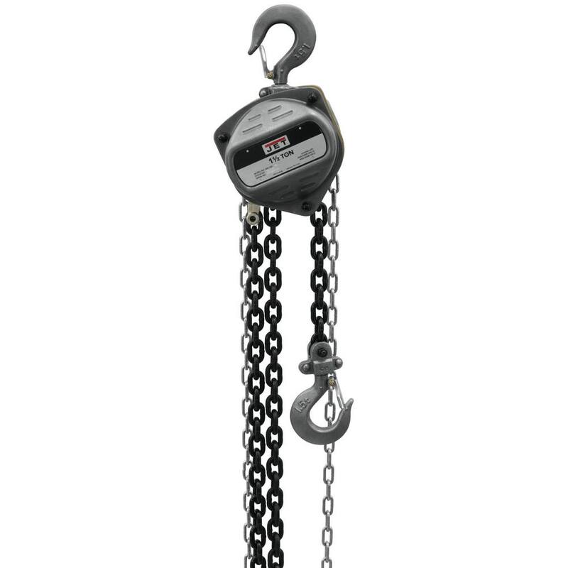 Jet S90 1.5-Ton Hand Chain Hoist with 20 ft. Lift - 101922