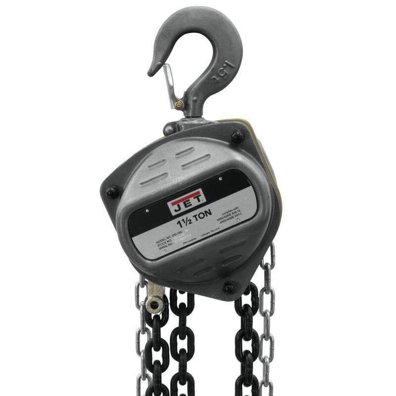 Jet S90 1.5-Ton Hand Chain Hoist with 20 ft. Lift - 101922
