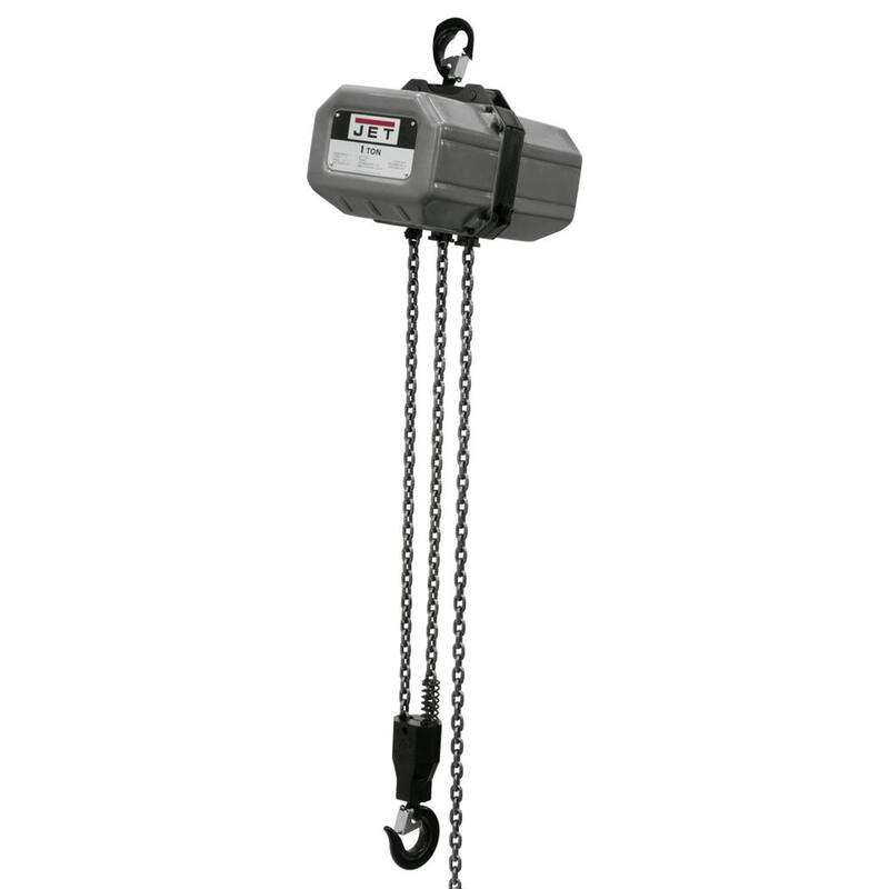 Jet 1SS-3C-15 460-Volt 1-Ton Capacity 15 ft. Lift Electric Chain Hoist 3-Phase - 131500
