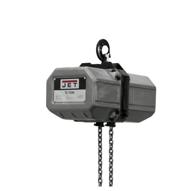 Jet 1/2-Ton Capacity 15 ft. Lift Electric Chain Hoist 1-Phase 115/230-Volt 1/2SS-1C-15 - 121150