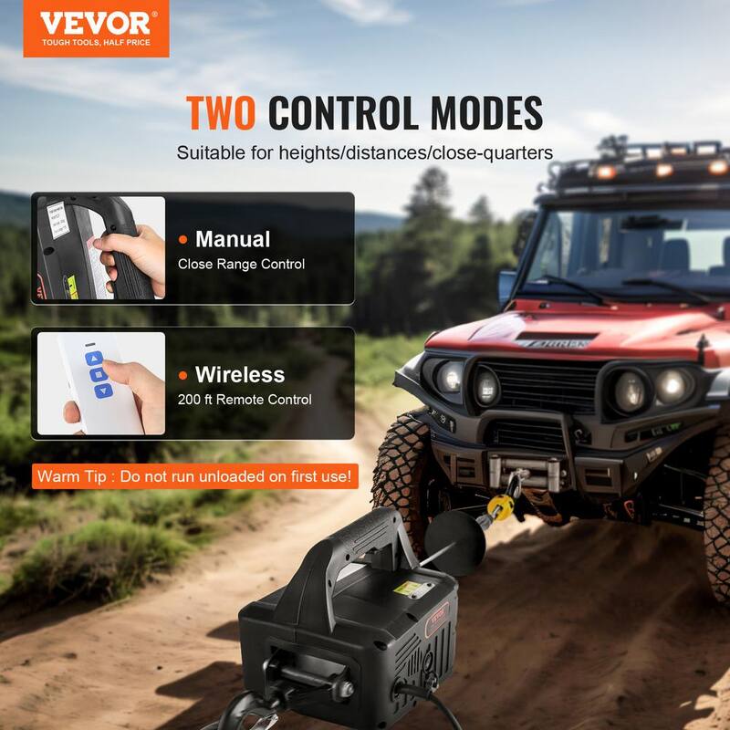 VEVOR 1,100 lbs. Electric Hoist Winch, 2-in.-1 1,500W Portable Power Winch Crane, 23 ft. Lifting Height, Attic lift - BXSDDHL1100BF7XB2V1-802