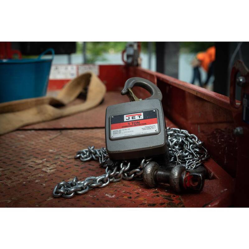 Jet AL100-200-20 2-Ton Hand Chain Hoist with 20 ft. of Lift - 133220