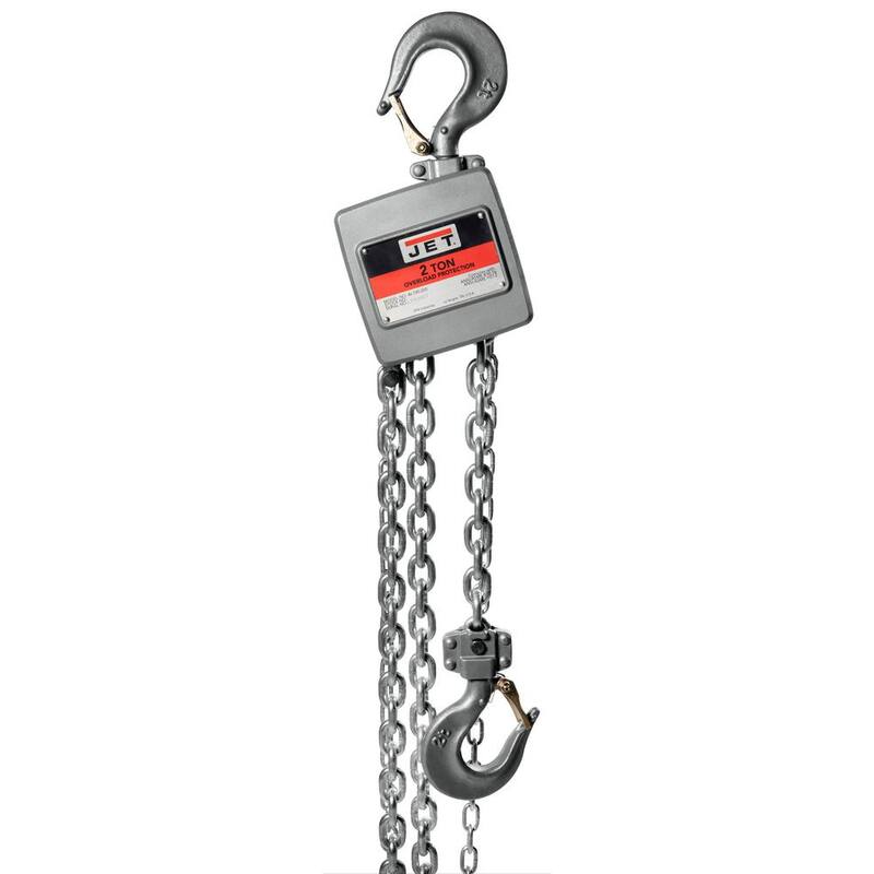Jet AL100-200-20 2-Ton Hand Chain Hoist with 20 ft. of Lift - 133220