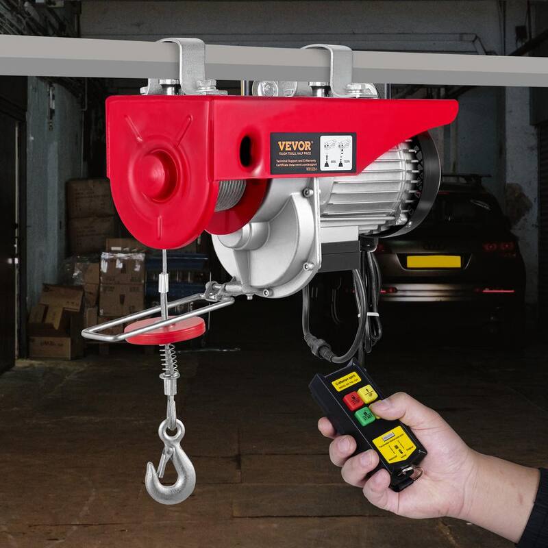 VEVOR Electric Hoist 1320 lbs. Electric Wire Hoist with Wireless Remote Control, 40 ft. Single Cable Lifting Height (1150 W) - DD1320LBS52FTNHNXV1