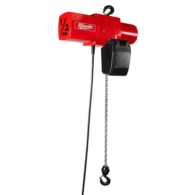 Milwaukee 1/2-Ton 15 ft. Electric Chain Hoist - 9561