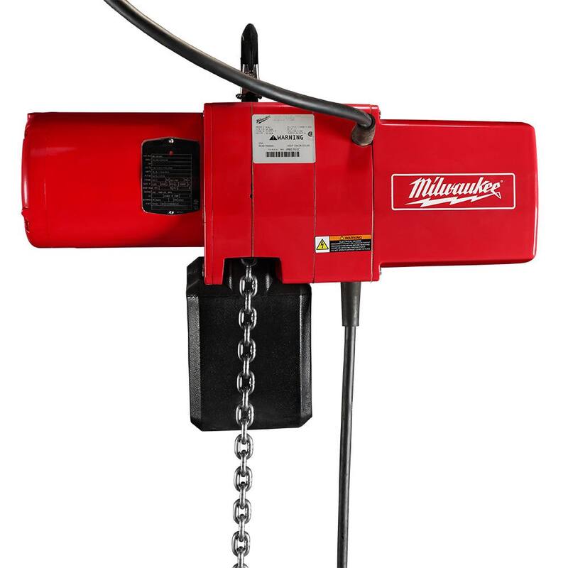 Milwaukee 1/2-Ton 15 ft. Electric Chain Hoist - 9561
