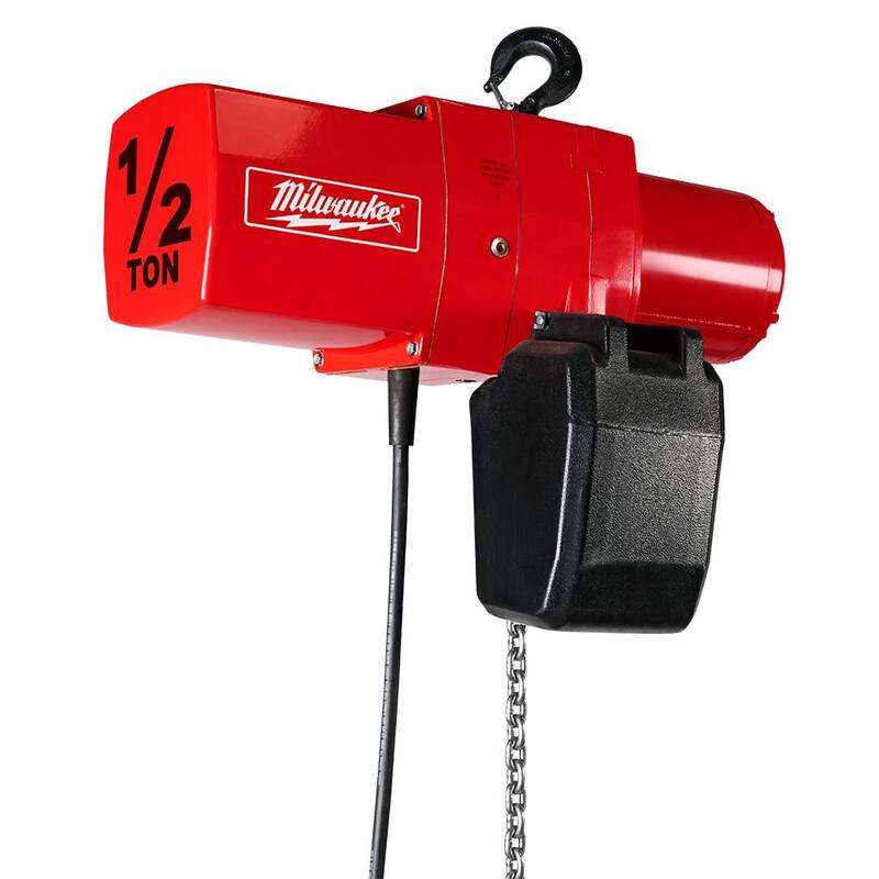 Milwaukee 1/2-Ton 15 ft. Electric Chain Hoist - 9561