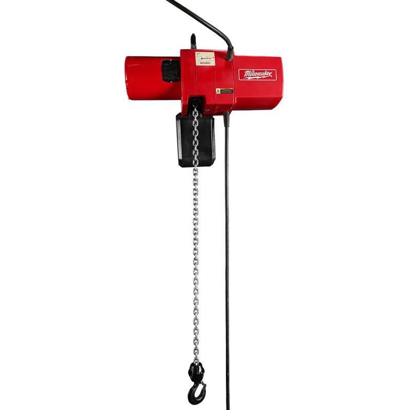 Milwaukee 1/2-Ton 15 ft. Electric Chain Hoist - 9561