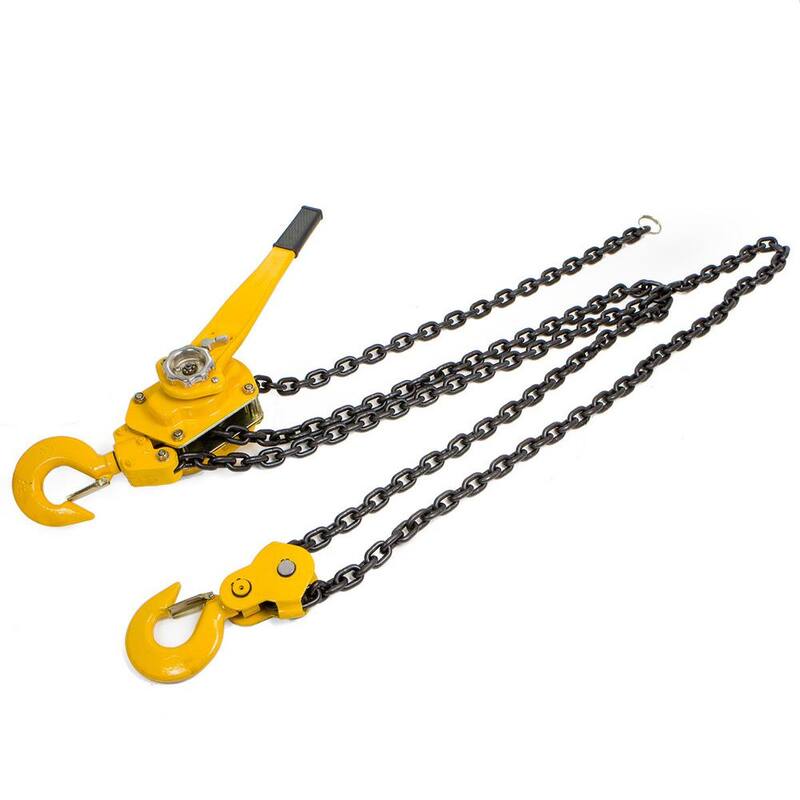 XtremepowerUS 10 ft. 6-Ton Steel Block Chain Lever Hoist Puller Lifter - 58107-H2