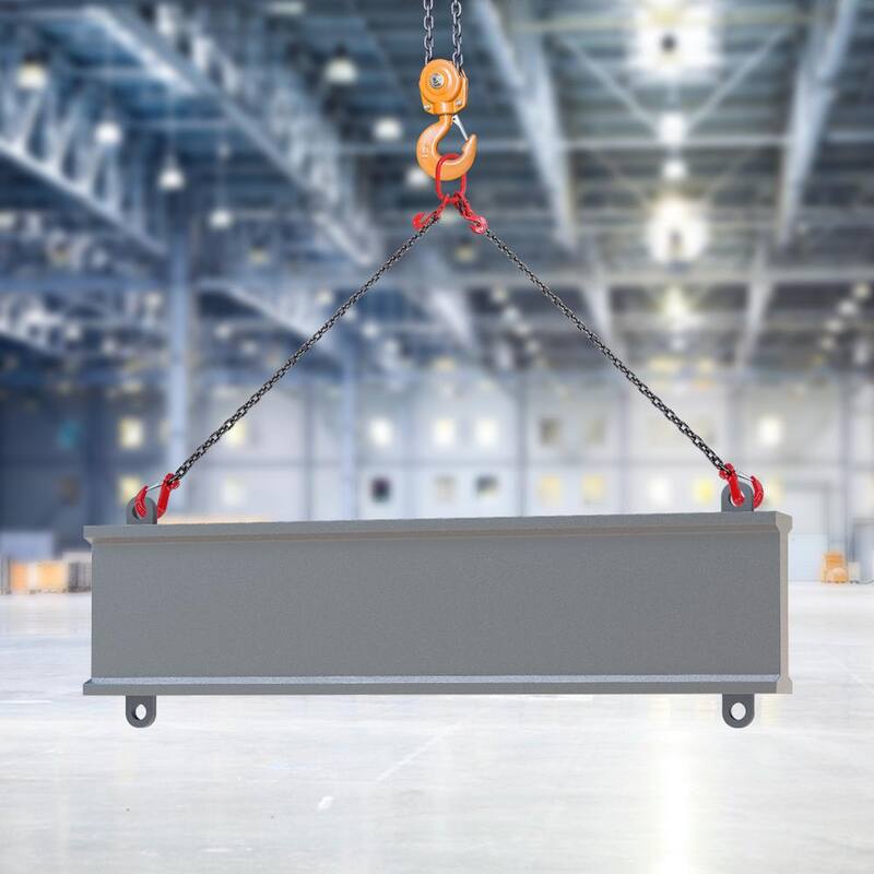 VEVOR Chain Sling, 3/8 in. x 6 ft. Lifting Chains with Hooks, G80 Engine Chain Hoist Lifts, 11000 lbs. Lifting Sling Chains - DGDLMGFH1JZ67A30TV0