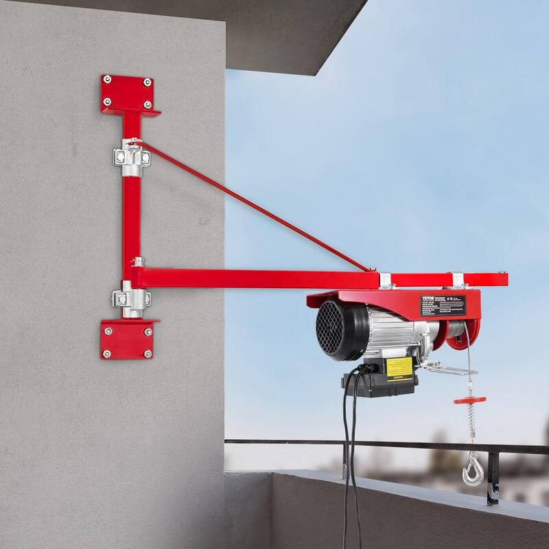 VEVOR Electric Hoist, 1320 lbs. 120V Electric Winch with 328 ft. Wireless & 14 ft. Wired Remote Control, 40 ft. Lifting Height - DDGSSHLYXWXS5L5MUV1