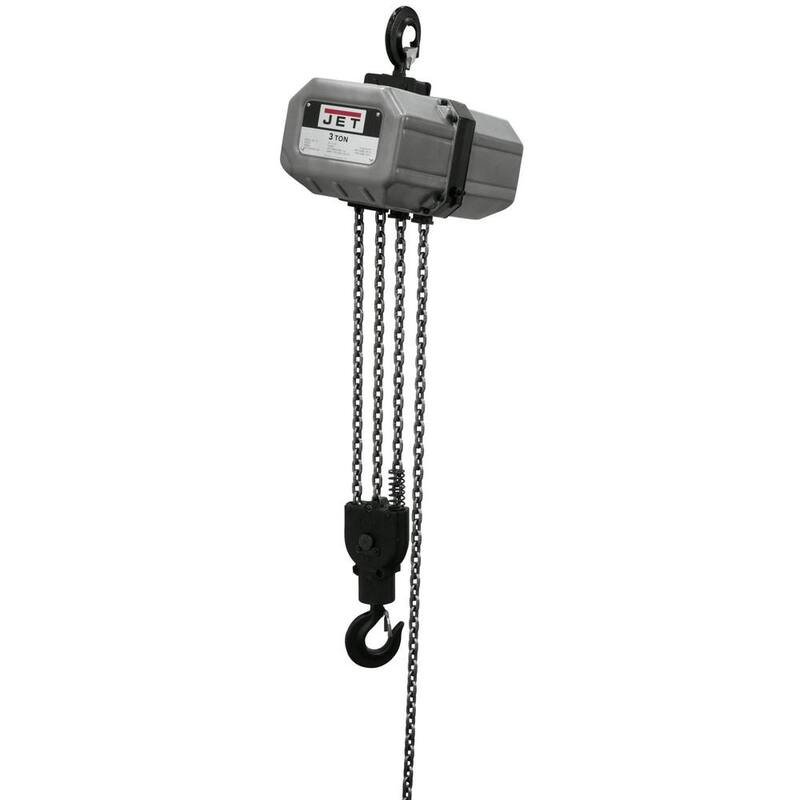 Jet 3-Ton Capacity 15 ft. Lift Electric Chain Hoist 1-Phase 115/230-Volt 3SS-1C-15 - 311500