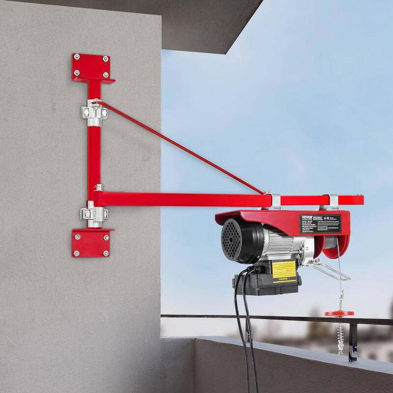 VEVOR Electric Hoist, 440 lbs. 120V Electric Winch with 328 ft. Wireless & 14 ft. Wired Remote Control, 40 ft. Lifting Height - DDGSSHLYXWXSZ60OHV1