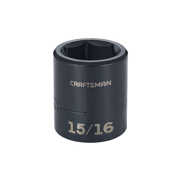 Craftsman Sockets, 1/2" Drive 15/16" SAE Impact Sh - CMMT15857